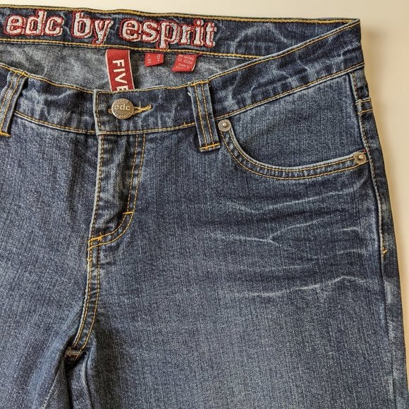 EDC by Esprit Low Rise FIVE Straight cut Jeans Size 8 - Picture 7 of 16